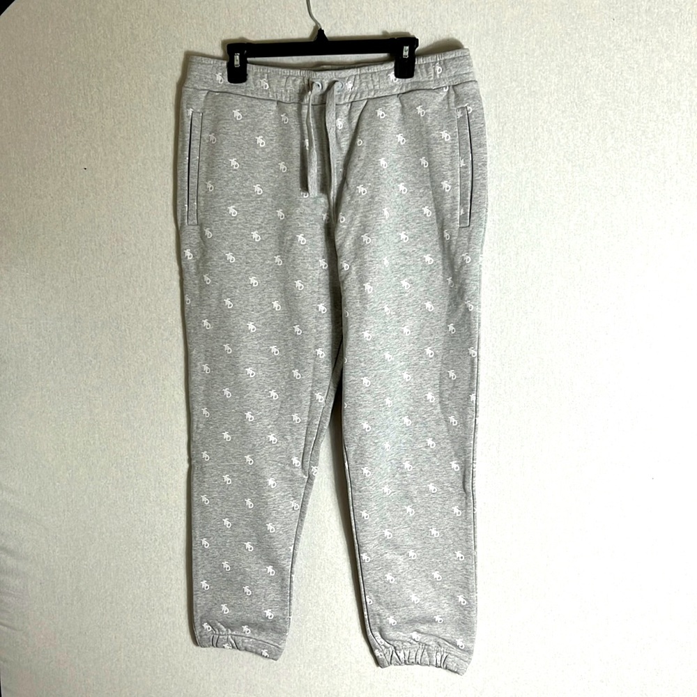 NEW Ted Baker men printed Jogger size 36  gray